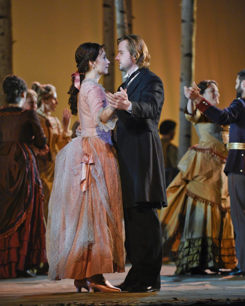 Svetlana Aksenova and Andrei Bondarenko star in Tchaikovsky's "Eugene Onegin" at Dallas Opera. Photo: Karen Almond